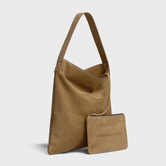 GERARD DAREL Suede Hobo Bag with dust bag - Picture 1 of 6